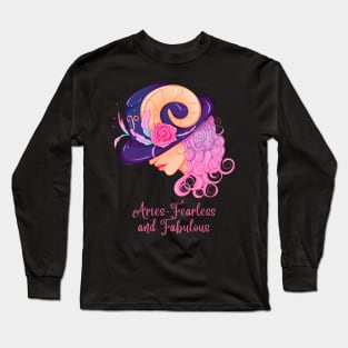 Aries Birth Sign Long Sleeve T-Shirt